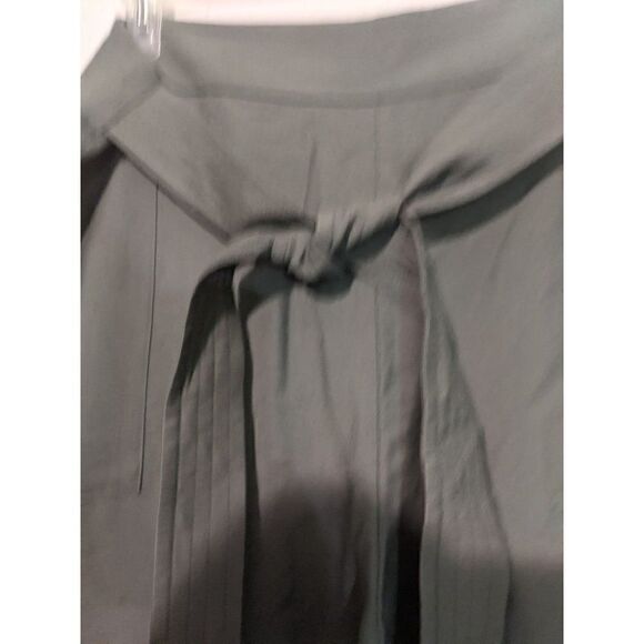 Womens Leith 2X Green Utility Pants High Waist Belt Ankle Length - Picture 6 of 16